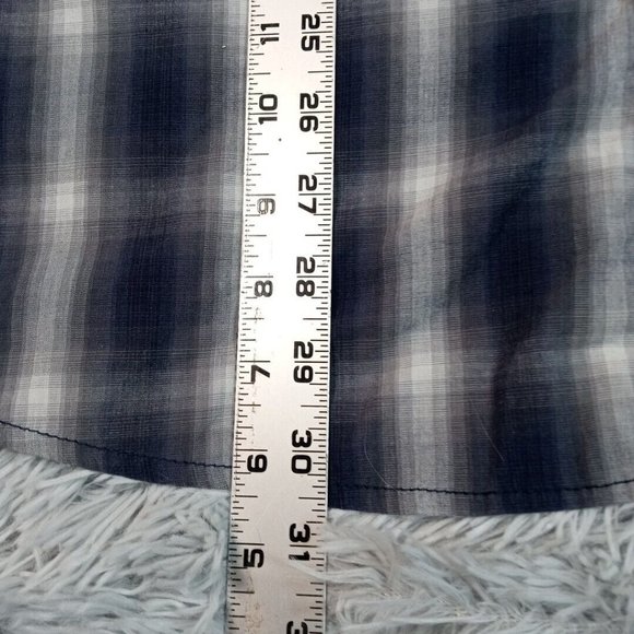 Joseph Abboud Mens Shirt Button Up Gray XL Plaid Modern Fit Career Preppy - Picture 9 of 11